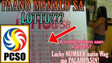 paano manalo sa lotto